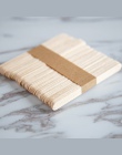 SILIKOLOVE 50 sztuk/partia naturalne drewniane patyczki silikonowe lody formy do patyczek do lodów dzieci DIY rzemiosło ręczne n