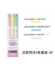 JIANWU 3 sztuk lub 5 sztuk/zestaw japoński piśmienne zebra Mild liniowej podwójne kierunek fluorescencyjny długopis hak długopis