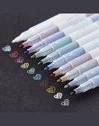 10 sztuk/partia metalowe długopis mikronowy szczegółowe znakowania kolor Metal marker do album czarny papier rysunek szkolne art