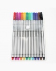 YDNZC 12 kolorów/zestaw 0.4mm Fineliner marker ozdobny akwarela pióro linii pióro do rysowania z włókna skok długopis do szkicow