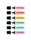 STABILO Boss nowy pastelowy wyróżnienia pióra różne 6 kolory zestaw dłuta stalówka Marker długopis papiernicze artykuły | 6 dług