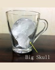 Nowy duży kształt czaszki 3D kostki lodu formierka Bar Party tace silikonowe formy czekoladowe z lejek