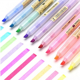Wysokiej jakości 61 przezroczyste wyróżnienia Student szkoła biurowe fluorescencyjne marker do malowania długopis nowy