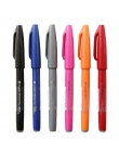 12 kolorów/zestaw Fude dotykowy znak pióro czułem się cienki pędzelek skok elastyczny punkt Marker długopis Assorted Color na ka
