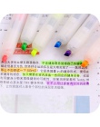 6 sztuk Knock typu kolor zakreślacz zestaw fluorescencyjne pisaki nietoksyczny stacjonarne akcesoria biurowe artykuły szkolne A6