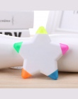 5 kolorów/sztuk (1 worek) śliczne kreatywny plastikowy zakreślacz Kawaii palec Star Marker długopisy szkolne dla dzieci Student 