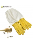 Benefitbee pszczelarz zapobiegać rękawice ochronne rękawy wentylowane profesjonalne Anti pszczoła dla pszczelarz ula żółty