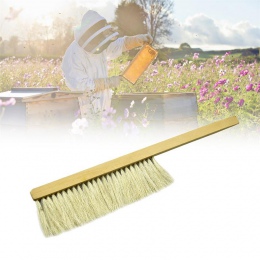 Narzędzia pszczelarskie drewna osy do zamiatania pędzel dwa rzędy konia ogon włosów nowy pszczoła Brush sprzęt pszczelarski