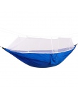 1-2 osób przenośny odkryty Camping hamak z moskitiera o wysokiej wytrzymałości tkanina na spadochron wiszące łóżko polowanie do 