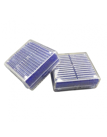 2 sztuk wielokrotnego użytku krzemionkowy środek osuszający w żelu osuszacz wchłaniania wilgoci koraliki Box (niebieski)