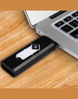 1 PC wiatroszczelna miły prezent bezdymne bezpłomieniową wiatroodporny USB ładowania zapalniczki elektroniczne zapalniczki akces