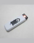 1 PC wiatroszczelna miły prezent bezdymne bezpłomieniową wiatroodporny USB ładowania zapalniczki elektroniczne zapalniczki akces