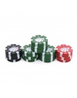 3 warstwy Poker Chip styl zioło ziołowy młynek do tytoniu szlifierki chwastów akcesoria gadżet czerwony/zielony/czarny