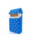 Posiada 20 papierosów, osobowość silikonowa papierośnica moda pokrywa elastyczna guma przenośny mężczyzna/kobiety papierośnica z