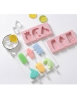 Słodkie lody formy z pokrywką silikonowe domowe Popsicle mold handmade DIY ice-sucker formy