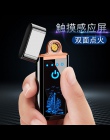 Chiński smok na pełnym ekranie odcisków palców ładowanie indukcyjne zapalniczki USB elektroniczny zapalniczki