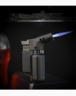 Mini pistolet kompaktowy zapalniczka na butan latarka Turbo lżejsze 1300 C Flated wiatroodporny metalowy Jet zapalniczka bez gaz