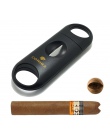 COHIBA Metal w kształcie litery V ostrze z tworzywa sztucznego nożyce do cygar V-Cut Clipper Port kuba cygaro Cohiba Cigar akces