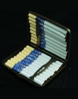 Mettle wysokiej jakości męski papierośnica z pudełko dla 20 sztuk w stylu Vintage metalowa papierośnica na sprzedaż