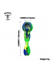 HORNET FDA silikonowe i szklane palenie rury 105 MM ze szkłem Bolw dymu tytoniowego chwastów rury suche zioła przenośny fajki do