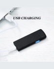 Lufun USB akumulator elektroniczny zapalniczka plazmowa Ultra cienkie podwójne po stronie przewód grzejny bezpłomieniową wiatroo
