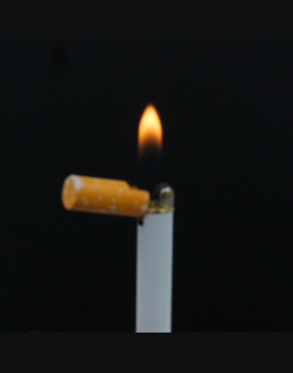 Kreatywny z wymienialnym wkładem butan gaz papieros zapalniczki papieros kształt nowość zapalniczki akcesoria do palenia
