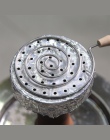 1 pc Shisha akcesoria srebrny Metal Whirlpool w kształcie węgiel do shishy uchwyt z drewna uchwyt