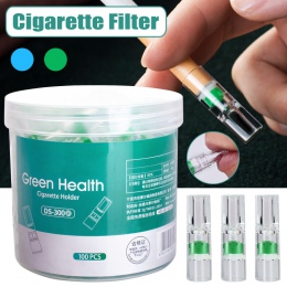 100 Pcs jednorazowe, tytoń, papieros, filtr palenia zmniejszyć Tar filtracji uchwyt do czyszczenia WXV sprzedaż