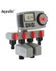 Aqualin automatyczne 4 strefy System nawadniania nawadniania zegar ogród czasowy wyłącznik przepływu wody kontroler System z 2 z