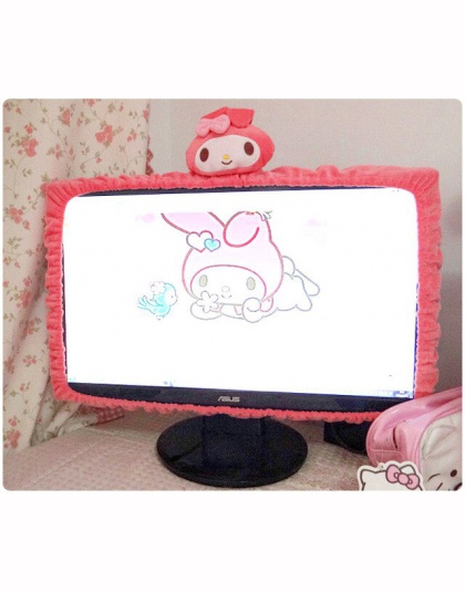 Śliczne Kitty Cat Cartoon elastyczna ekran laptopa odporne na kurz pokrywa LED komputera pokrywa zestaw odporny na kurz etui och
