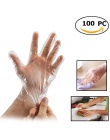 100 sztuk/paczka jednorazowe plastikowe rękawice pe dla domu kuchnia restauracja gotowanie przemysłowe czyszczenie medyczne