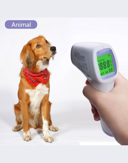 Cyfrowy wyświetlacz o wysokiej precyzji zwierzęta domowe są termometr elektroniczny zwierząt termometr bezdotykowy termometr na 