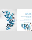 Darmowa wysyłka 12 sztuk pcv 3d Butterfly dekoracje ścienne śliczne motyle naklejki ścienne naklejki sztuki dekoracji pokoju wal