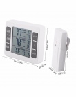 Bezprzewodowy cyfrowy Alarm dźwiękowy termometr do lodówki z 2 sztuk czujnik Min/Max wyświetlacz kryty termometr zewnętrzny