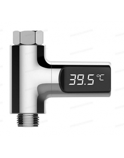 Wyświetlacz LED prysznic woda termometr przepływu samodzielnego generowania energii elektrycznej termometr wodny Monitor dla dom