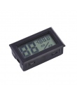 Mini czarny cyfrowy wyświetlacz LCD temperatura wilgotność w pomieszczeniu miernik wilgotności termometr higrometr czujnik tempe