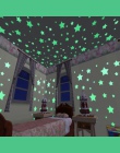 * 100 szt. 3D gwiazdy świecą w ciemności Luminous na naklejki ścienne dla dzieci pokój dzienny naklejka ścienna do pokoju Home D