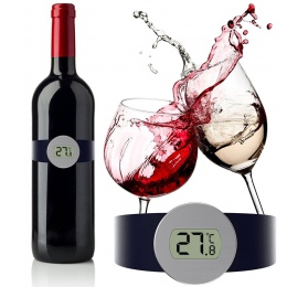 MOSEKO cyfrowy odczyt termometru szampana i BUTELKA WINA Snap z wyświetlaczem LED dla wina entuzjastów