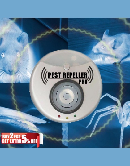 50% OFF przeciw owadom ultradźwiękowe 300 metrów kwadratowych pokrycia odstraszacz szkodników elektroniczna mysz latać odrzucić 