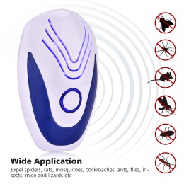 Ultradźwiękowy odstraszacz myszy elektronicznych usg sterowania myszą do odrzucania Anti środek na komary dla karaluch Bug szczu