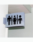 WC toaleta wejście znak naklejki drzwi do miejsce publiczne dekoracji domu kreatywny wzór naklejki ścienne Diy śmieszne Vinyl Mu