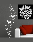 12 sztuk 3D lusterka motyl naklejki ścienne naklejka Wall Art wymienny pokój dekoracja na przyjęcie ślubne wystrój domu naklejki