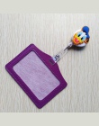 1 sztuk śliczne multicolor cartoon zwierząt chowany odznaka kołowrotek z poziome stylu PU ID wizytówka posiadacza karty identyfi