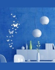 12 sztuk 3D lusterka motyl naklejki ścienne naklejka Wall Art wymienny pokój dekoracja na przyjęcie ślubne wystrój domu naklejki
