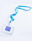 Przezroczysty akryl kryształ personel identyfikacji nazwa karty odznaka ID dostęp do wystawy odznaka z smycze (rozmiar standardo