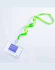 Przezroczysty akryl kryształ personel identyfikacji nazwa karty odznaka ID dostęp do wystawy odznaka z smycze (rozmiar standardo