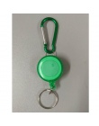 Gorąca sprzedaż chowany Pull Key Ring ID odznaka nazwa Tag smycz posiadacz karty odrzutu kołowrotek zaczep na pasek metalowa obu