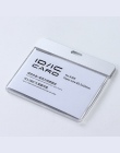 DEZHI-nowa moda ID karty IC Breakaway posiadacza karty identyfikacyjnej, jasne uchwyt na karty pracy bez smyczy, akrylowe z meta