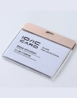 DEZHI-nowa moda ID karty IC Breakaway posiadacza karty identyfikacyjnej, jasne uchwyt na karty pracy bez smyczy, akrylowe z meta