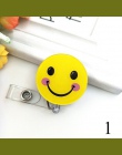 Mini kwiaty chowany odznaka Reel Pull Key Cartoon Lemon gwiazdy nazwa karty ID odznaka Holder śliczne klamra nazwa karta identyf